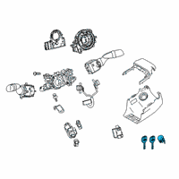 OEM Toyota RAV4 Prime Cylinder & Keys Diagram - 69057-06260