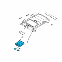 OEM Kia Amanti Lamp Assembly-OVERHEADEAD Console Diagram - 928203F02126