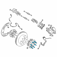 OEM 2016 Ram 3500 Stud Hub Diagram - 6509853AA