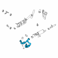 OEM 2017 Ford F-250 Super Duty Catalytic Converter Diagram - HC3Z-5F250-A