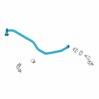 OEM Hyundai XG300 Bar-Rear Stabilizer Diagram - 55511-39600