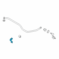 OEM Hyundai XG300 Bracket-Rear Stabilizer Bar, RH Diagram - 55585-39600