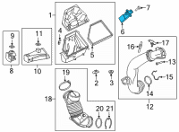 OEM 2021 Toyota GR Supra Air Mass Sensor Diagram - 22204-WAA01