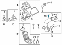 OEM 2021 Toyota GR Supra Air Intake Temperature Sensor Diagram - 89424-WAA01