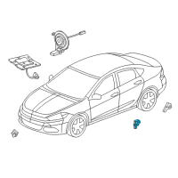 OEM 2014 Jeep Cherokee Sensor-Acceleration Diagram - 56038924AA