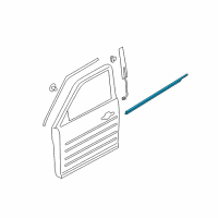 OEM Ford Flex Belt Weatherstrip Diagram - AA8Z-7421452-A