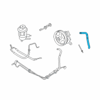 OEM Ford Explorer Return Hose Diagram - 6L2Z-3691-AA