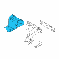 OEM Hyundai Protector-Heat Upper Diagram - 28525-2E010