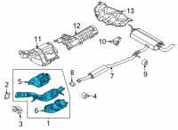 OEM 2021 Nissan Rogue Tube-Exhaust, Front W/Catalyst Converter Diagram - 200A0-6RR4A