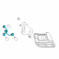 OEM 2013 Scion tC Socket & Wire Diagram - 81555-21290