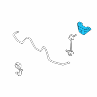 OEM 2004 Infiniti M45 Bracket-Rear Stabilizer Diagram - 54650-AR000