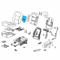 OEM 2015 Chevrolet Suburban Seat Back Heater Diagram - 23168137