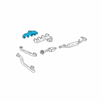 OEM Chevrolet K1500 Suburban Engine Exhaust Manifold Diagram - 12556476