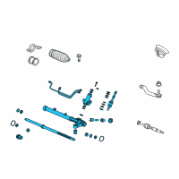 OEM 2006 Honda Civic Rack, Power Steering Diagram - 53601-SNA-A02