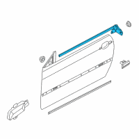 OEM 2002 BMW M3 Outer Weatherstrip, Left Diagram - 51-32-8-227-625