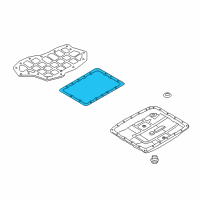 OEM 2010 Hyundai Genesis Coupe Gasket-Oil Pan Diagram - 45282-49600