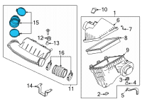 OEM Nissan Frontier Duct-Air Diagram - 16577-9BT1B