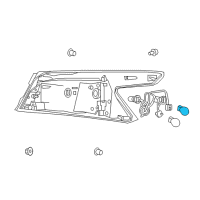 OEM 2016 Nissan Maxima Bulb Diagram - 26261-9B91C