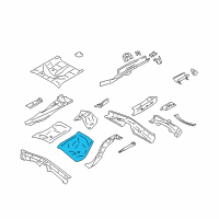 OEM 2020 Toyota 86 Center Floor Pan Diagram - SU003-01320