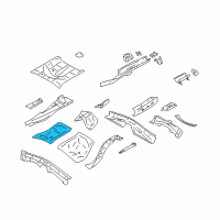 OEM 2018 Toyota 86 Center Floor Pan Diagram - SU003-01319