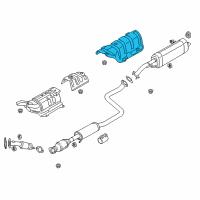 OEM 2018 Hyundai Elantra Protector-Heat Rear Diagram - 28795-F2000