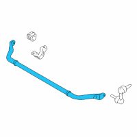 OEM 2013 Nissan GT-R STABILIZER Assembly Front Diagram - 54610-KB51A