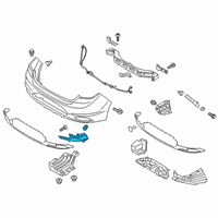 OEM Hyundai Elantra REFLECTOR/REFLEX Assembly-RR RH Diagram - 92406-F2510