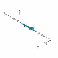 OEM 2015 Lexus GX460 End Sub-Assembly, Steering Diagram - 45503-60040