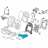 OEM 2020 BMW X7 Foam Element, Comfort Seat Diagram - 52-10-7-462-319