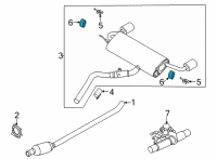 OEM 2022 Lincoln Corsair Mount Bracket Insulator Diagram - AV6Z-5A262-A