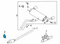 OEM 2021 Lincoln Corsair CLAMP - EXHAUST Diagram - LX6Z-5A215-A