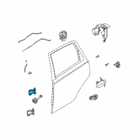 OEM 2010 Chevrolet Aveo Upper Hinge Diagram - 96541502