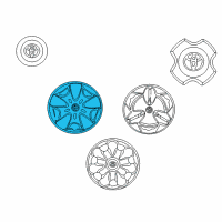 OEM 2003 Toyota Echo Wheel Cover Diagram - 42602-52030