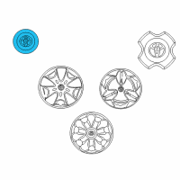 OEM 2004 Toyota Echo Center Cap Diagram - 42603-52010