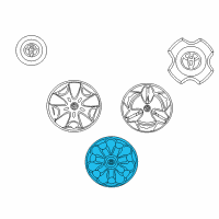 OEM 2005 Toyota Echo Wheel Cover Diagram - 42602-52180