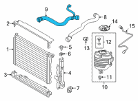 OEM BMW M440i HOSE, RADIATOR Diagram - 17-12-8-654-854