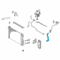 OEM 2018 Toyota Prius Prime Upper Hose Diagram - 16571-37210