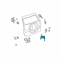 OEM 2003 Toyota RAV4 Cylinder & Keys Diagram - 69055-42070