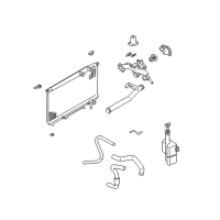 OEM 2000 Hyundai Sonata Sensor Assembly-Water Temperature Diagram - 39220-35710