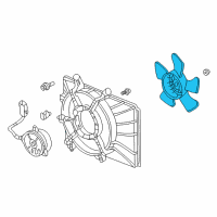 OEM 2003 Honda Insight Fan, Cooling Diagram - 19020-PHM-A01