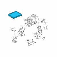 OEM 2010 BMW X5 Air Filter Diagram - 13-71-7-548-888