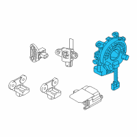 OEM 2022 Nissan Frontier Wire Assy-Steering Air Bag Diagram - 25554-5CA0A