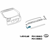 OEM 2007 Lexus RX350 Switch Assembly, Back Door Diagram - 84840-21010