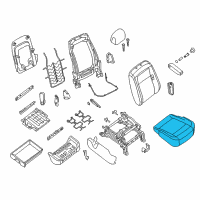 OEM 2015 Nissan NV2500 Cushion Assembly - Front Seat Diagram - 87300-9JB0A