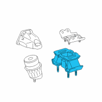 OEM Lexus GS200t INSULATOR, Engine Mo Diagram - 12371-36280