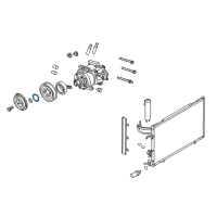 OEM 2005 Ford Taurus Pulley Retainer Ring Diagram - -N805338-S100