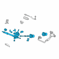 OEM 2008 Honda Civic Rack, Power Steer Diagram - 53601-SNR-A09