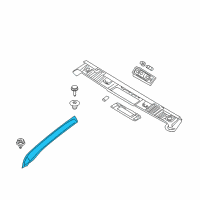 OEM 2010 BMW M6 Cover, Column A Left Diagram - 51-43-6-976-729