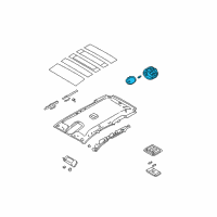 OEM 2005 Kia Sorento Lamp Assembly-Luggage Room Diagram - 9262026000CY