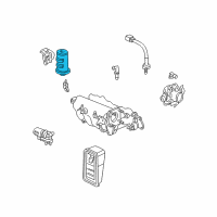 OEM 2000 Honda CR-V Canister Assembly Diagram - 17011-ST7-L02